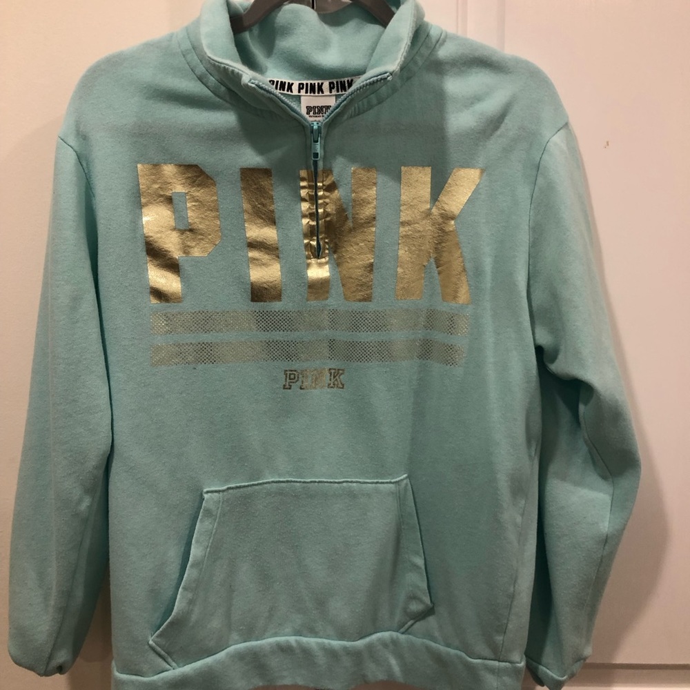 Pink quarter zip